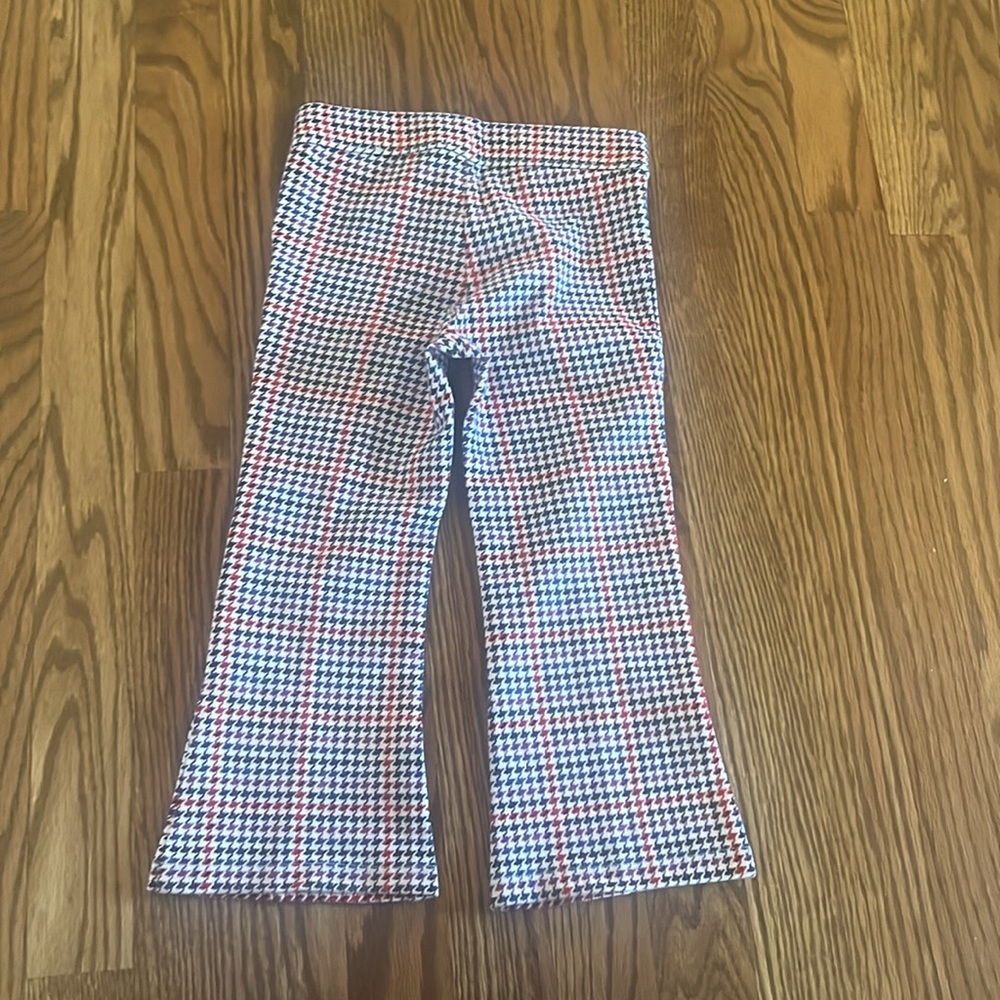 Janie and Jack houndstooth stretchy bellbottoms pants - Picture 4 of 4